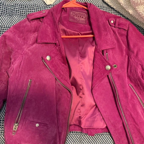 Pink leather jacket - Picture 2 of 2